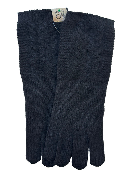 Die Ox Haven Cable Gloves Noir Damen