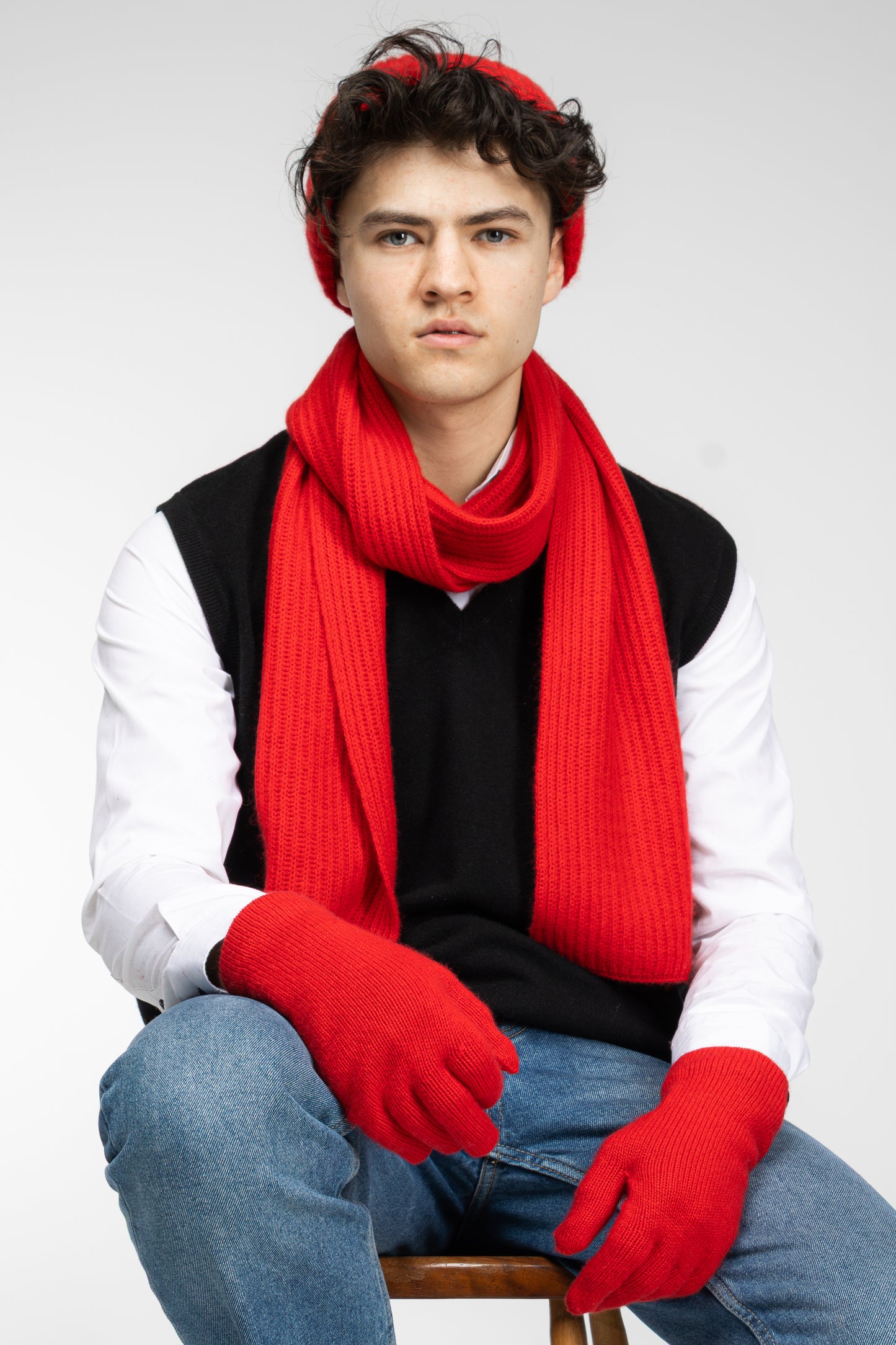 Die Ox Haven Beanie Chunky Red Unisex